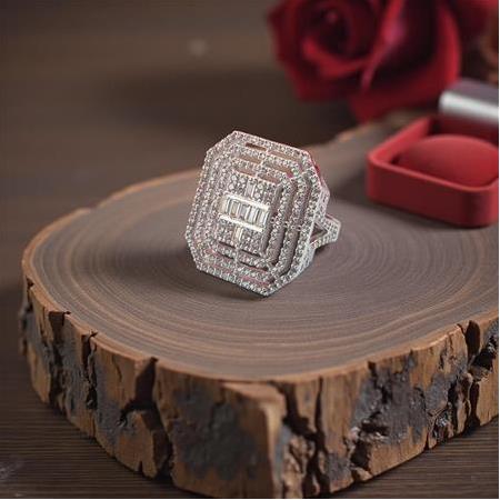 Baget Dikdörtgen Yüzük