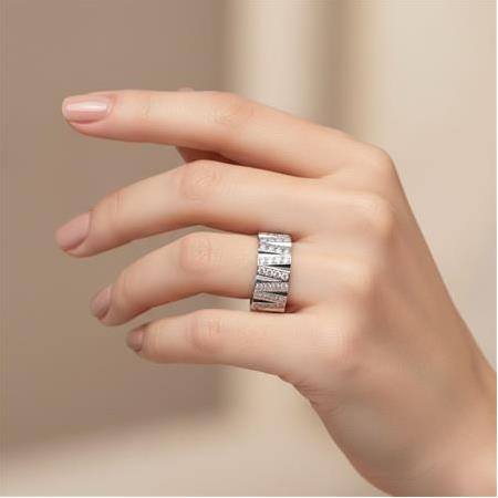 El İşi Beyza Altın Model Bayan Gümüş Alyans