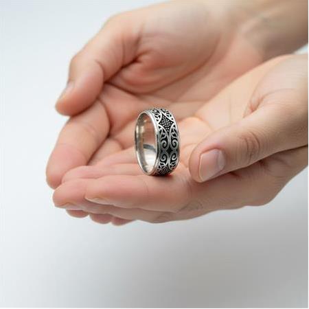 El İşi Fantazi  Erkek Gümüş Alyans