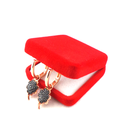 Zirkon Taşlı Yonca Model Gümüş Küpe